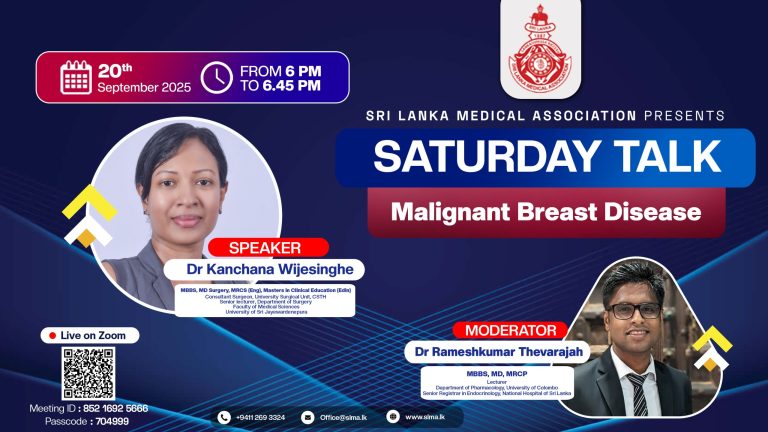 Saturday Talk – “Malignant Breast Diseases”
