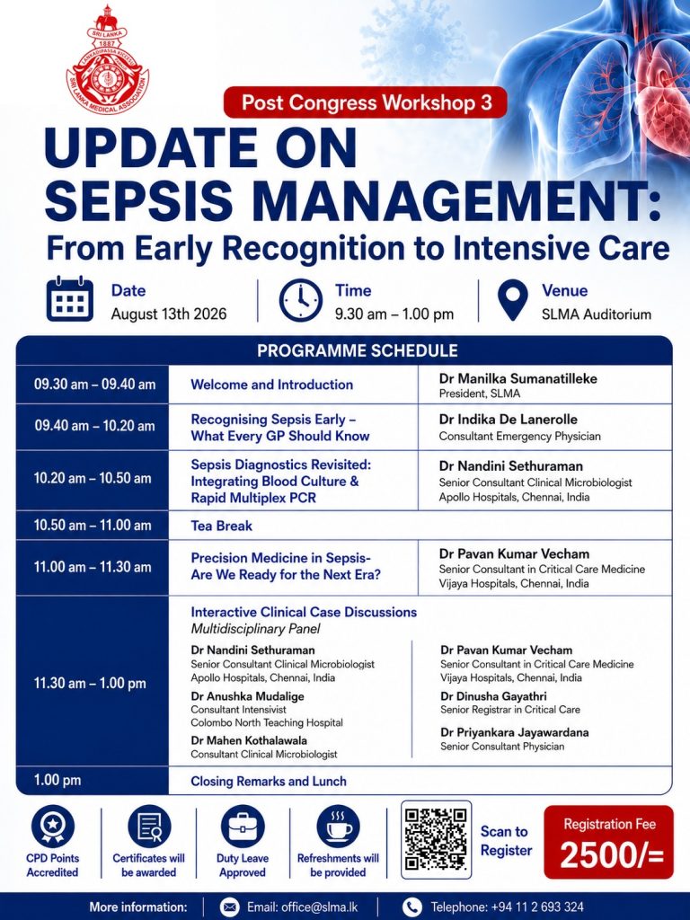 Post-Congress Workshop 3: Update on Sepsis Management – From Early Recognition to Intensive Care